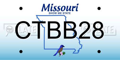 CTBB28 Missouri License Plate