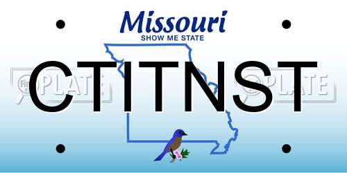 CTITNST Missouri License Plate