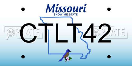 CTLT42 Missouri License Plate
