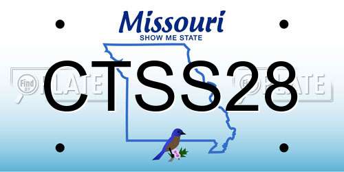 CTSS28 Missouri License Plate