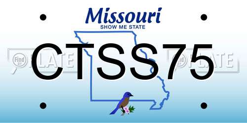 CTSS75 Missouri License Plate