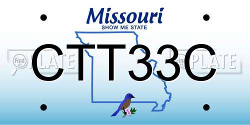 CTT33C Missouri License Plate