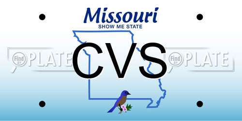 CVS Missouri License Plate
