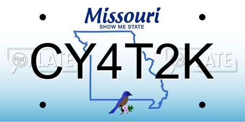 CY4T2K Missouri License Plate