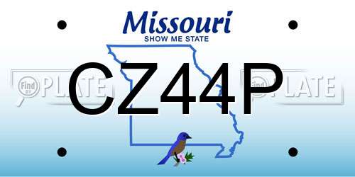 CZ44P Missouri License Plate