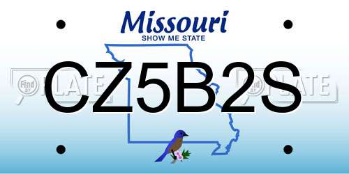 CZ5B2S Missouri License Plate