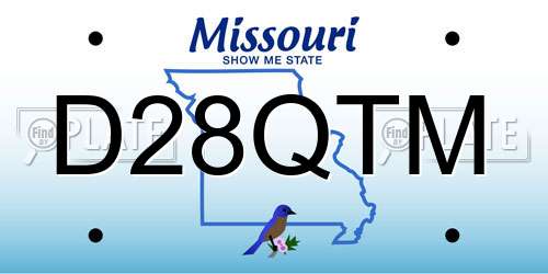 D28QTM Missouri License Plate