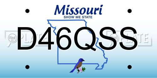 D46QSS Missouri License Plate