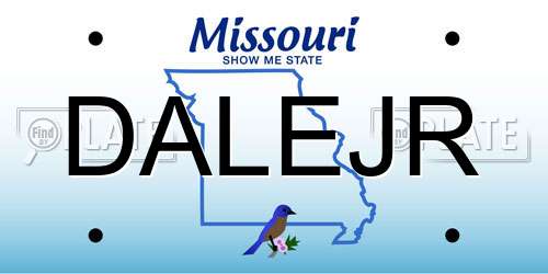 DALEJR Missouri License Plate