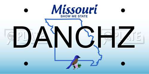 DANCHZ Missouri License Plate