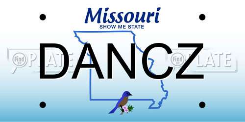 DANCZ Missouri License Plate