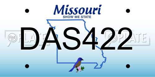 DAS422 Missouri License Plate