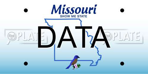 DATA Missouri License Plate