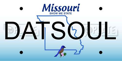 DATSOUL Missouri License Plate