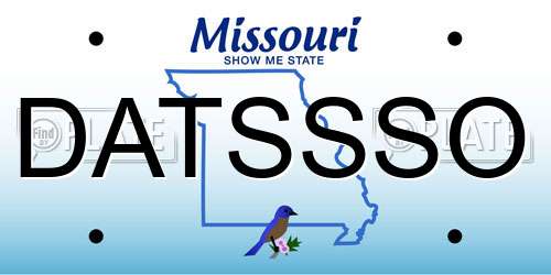 DATSSSO Missouri License Plate
