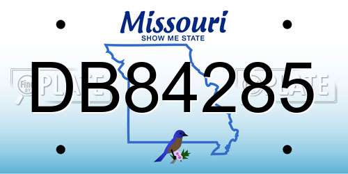 DB84285 Missouri License Plate