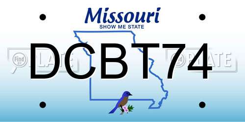 DCBT74 Missouri License Plate