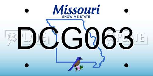 DCG063 Missouri License Plate