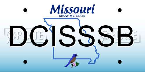 DCISSSB Missouri License Plate