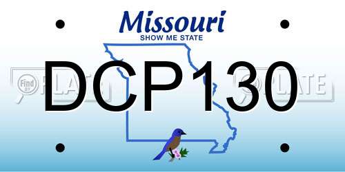 DCP130 Missouri License Plate