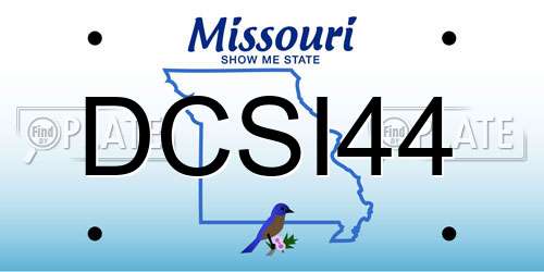 DCSI44 Missouri License Plate