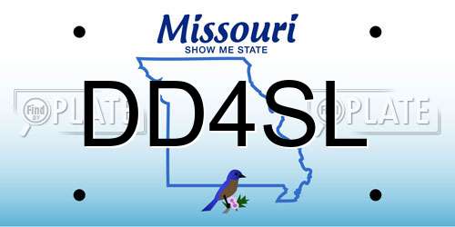 DD4SL Missouri License Plate