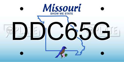 DDC65G Missouri License Plate
