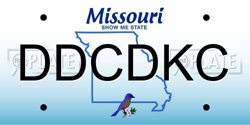 DDCDKC Missouri License Plate