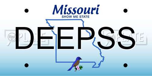 DEEPSS Missouri License Plate