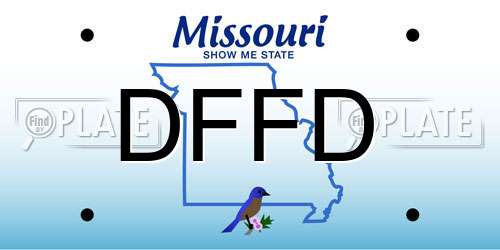 DFFD Missouri License Plate