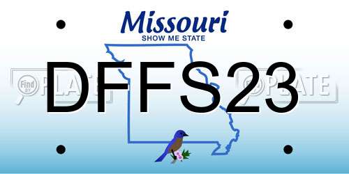 DFFS23 Missouri License Plate