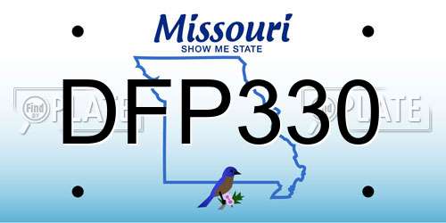 DFP330 Missouri License Plate