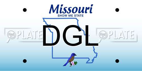 DGL Missouri License Plate