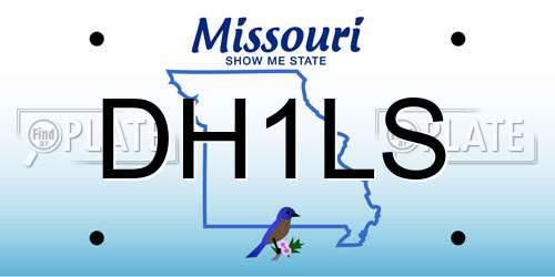 DH1LS Missouri License Plate