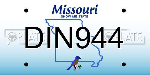 DIN944 Missouri License Plate
