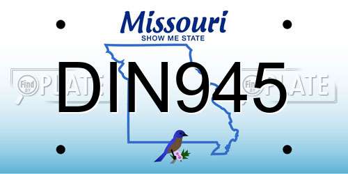 DIN945 Missouri License Plate