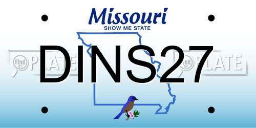 DINS27 Missouri License Plate
