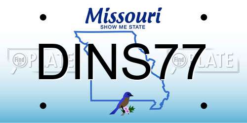 DINS77 Missouri License Plate