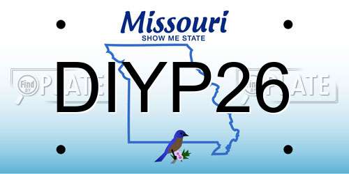DIYP26 Missouri License Plate