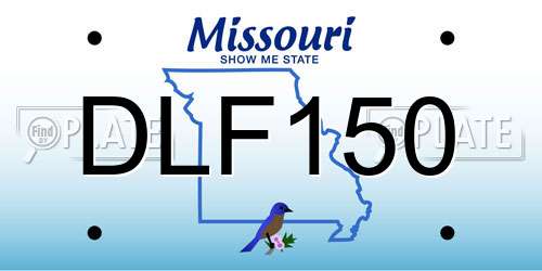 DLF150 Missouri License Plate