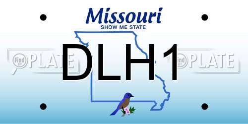 DLH1 Missouri License Plate