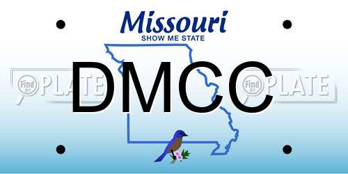 DMCC Missouri License Plate