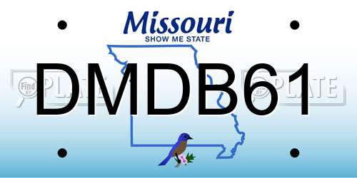 DMDB61 Missouri License Plate