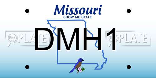 DMH1 Missouri License Plate