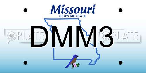 DMM3 Missouri License Plate