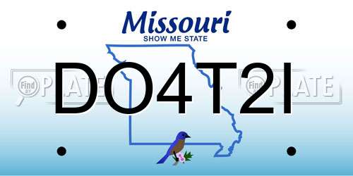 DO4T2I Missouri License Plate