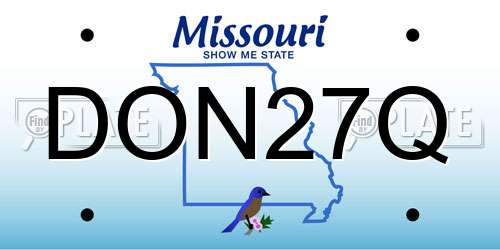 DON27Q Missouri License Plate