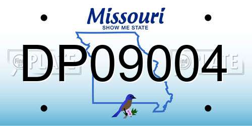 DP09004 Missouri License Plate