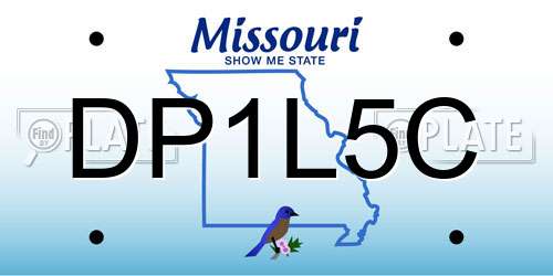 DP1L5C Missouri License Plate