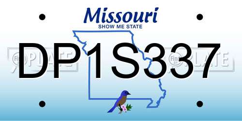 DP1S337 Missouri License Plate
